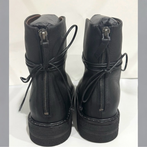 MARSELL PARRUCCA NABUCK LEATHER ZIPPED COMBAT BOOTS BOOTIES BLACK SIZE 6 NEW - Picture 13 of 16